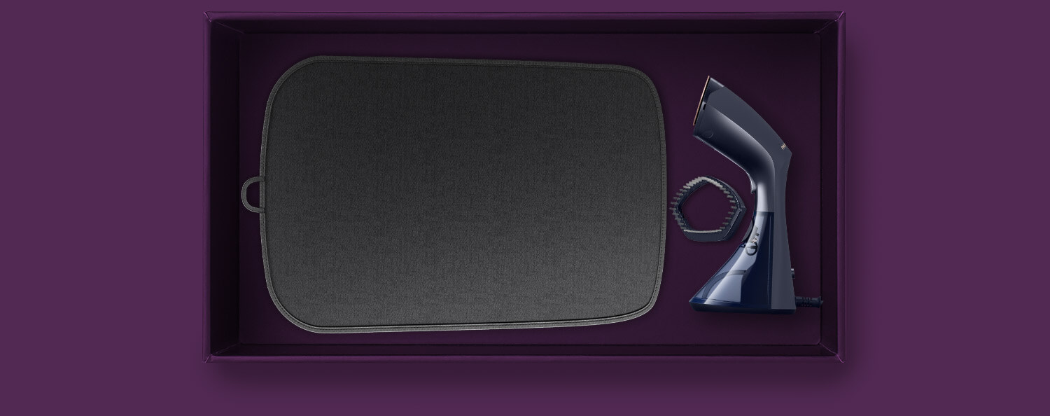 W opakowaniu znajduje siÄ parownica, nakÅadka na szczotkÄ oraz mata StyleMat W opakowaniu znajduje siÄ parownica, nakÅadka na szczotkÄ oraz mata StyleMat